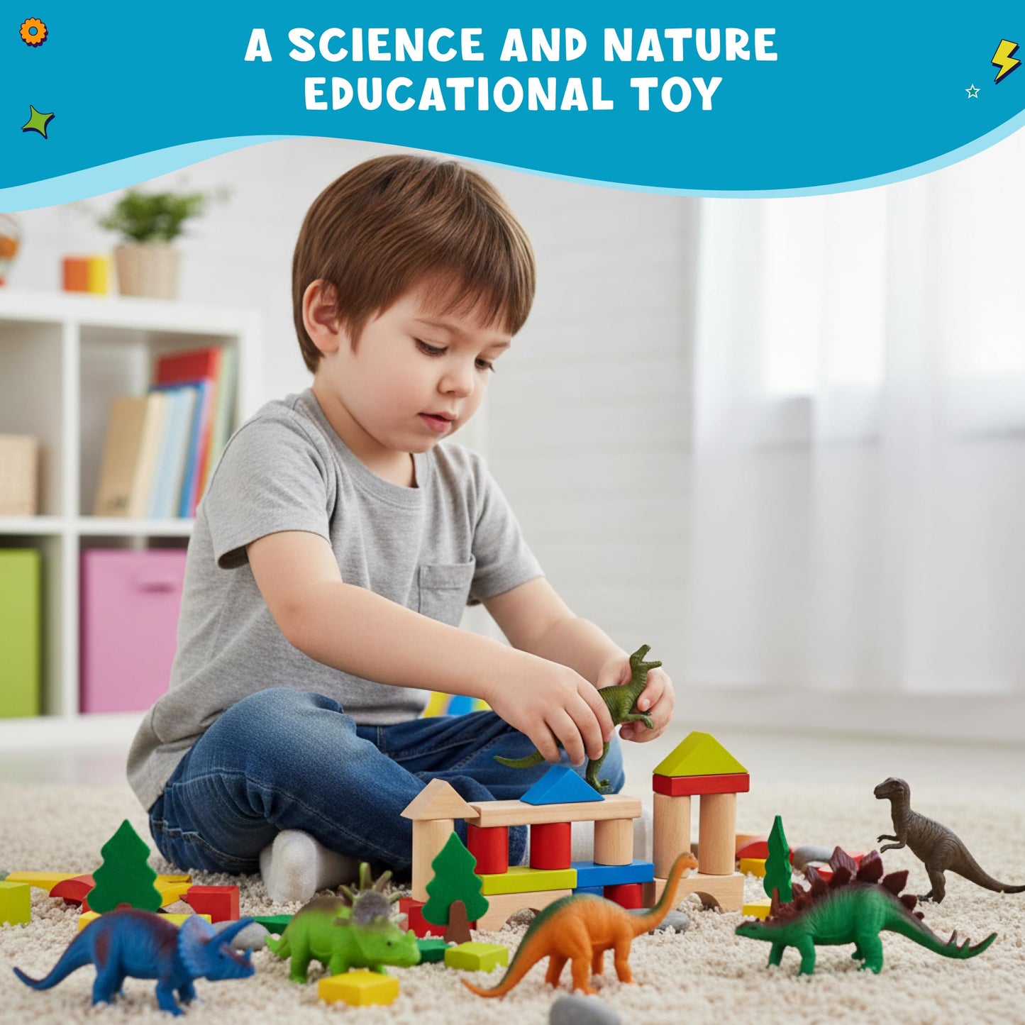 Get Ready Kids Dinosaur Playset, Multi (874)