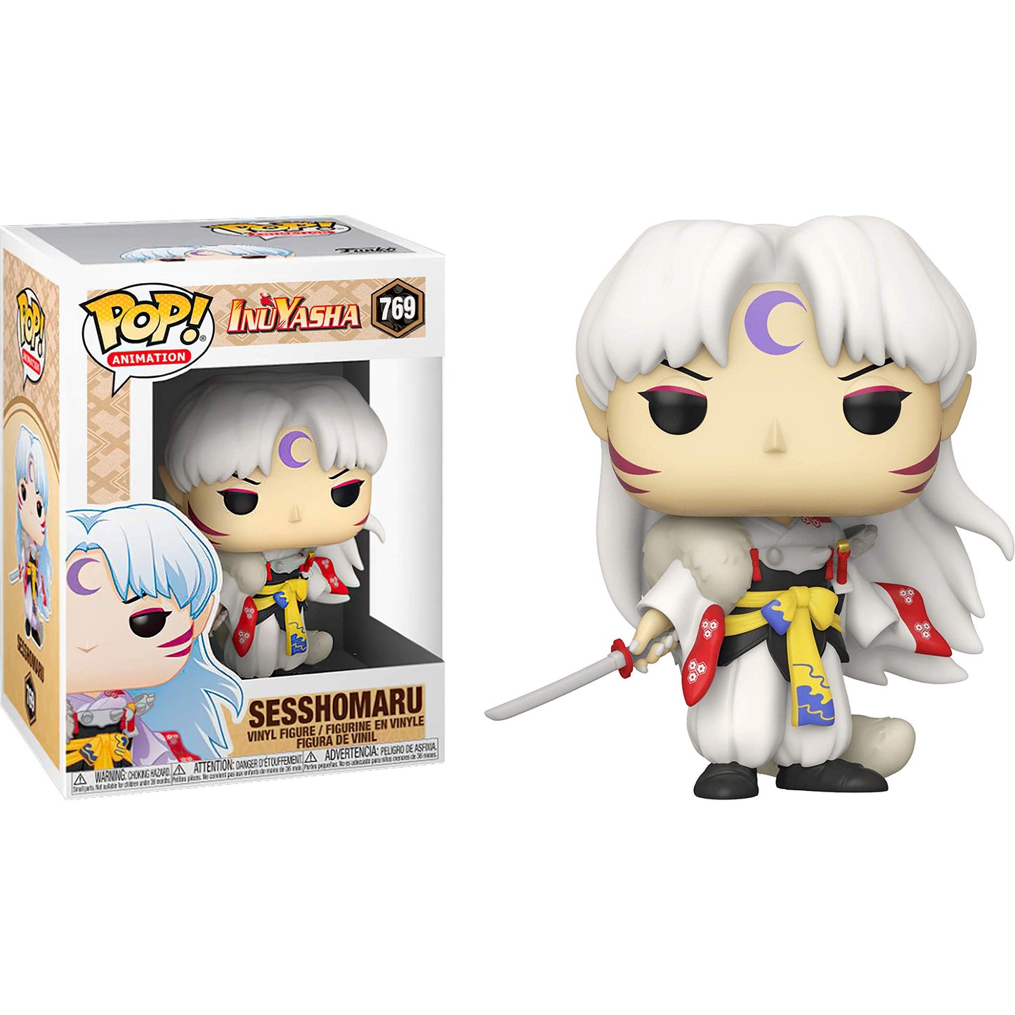 Sesshomaru: Funk O Pop! Animation Vinyl Figure Bundle With 1 Compatible  'Toysdiva ' Graphic Protector (769 - 46919 - B)