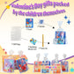 Extpro 24 Packs Valentines Day Gifts For Kids, Animal Building Blocks With Valentines Cards Stickers For Classroom School Goodie