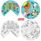 Resurhang 36 Sets Color Your Own Holy Week Wheel, DIY Religious Easter Crafts Kit for Kids Holy Week Color Crafts for Kids Easte