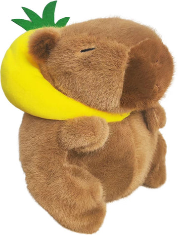 Gjlzfwbx Capybara Plush Toy, 8 Inch Capybara Stuffed Animal Christmas Birthday Valentine'S Day Gifts For Kids Girl Friends(Pinea
