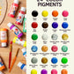 Fantastory Tempera Paint For Kids 24 Colors (2 Oz Each) Washable Tempera Paint, Kids Poster Paint Sponge Painting, Non-Toxic Kid