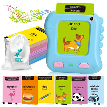 Toddler Bilingual Talking Flash Cards, 280 English & Spanish Sight Words,Kids Toddler Speech Therapy Toys For 2 3 4 5 Year Old Boys Girls,Preschool Learning Educational Toy Christmas Holiday Toy List
