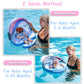 2024 Newest Mambobaby Baby Pool Float With Canopy & Tail Mambobaby Baby Swim Float Non-Inflatable Solid Baby Float Upgrade Soft