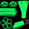 100 pk 8 Glow Sticks Bulk Party Favors, Light up Glow Necklaces & Bracelets in the Dark Party Supplies For Christmas Halloween S