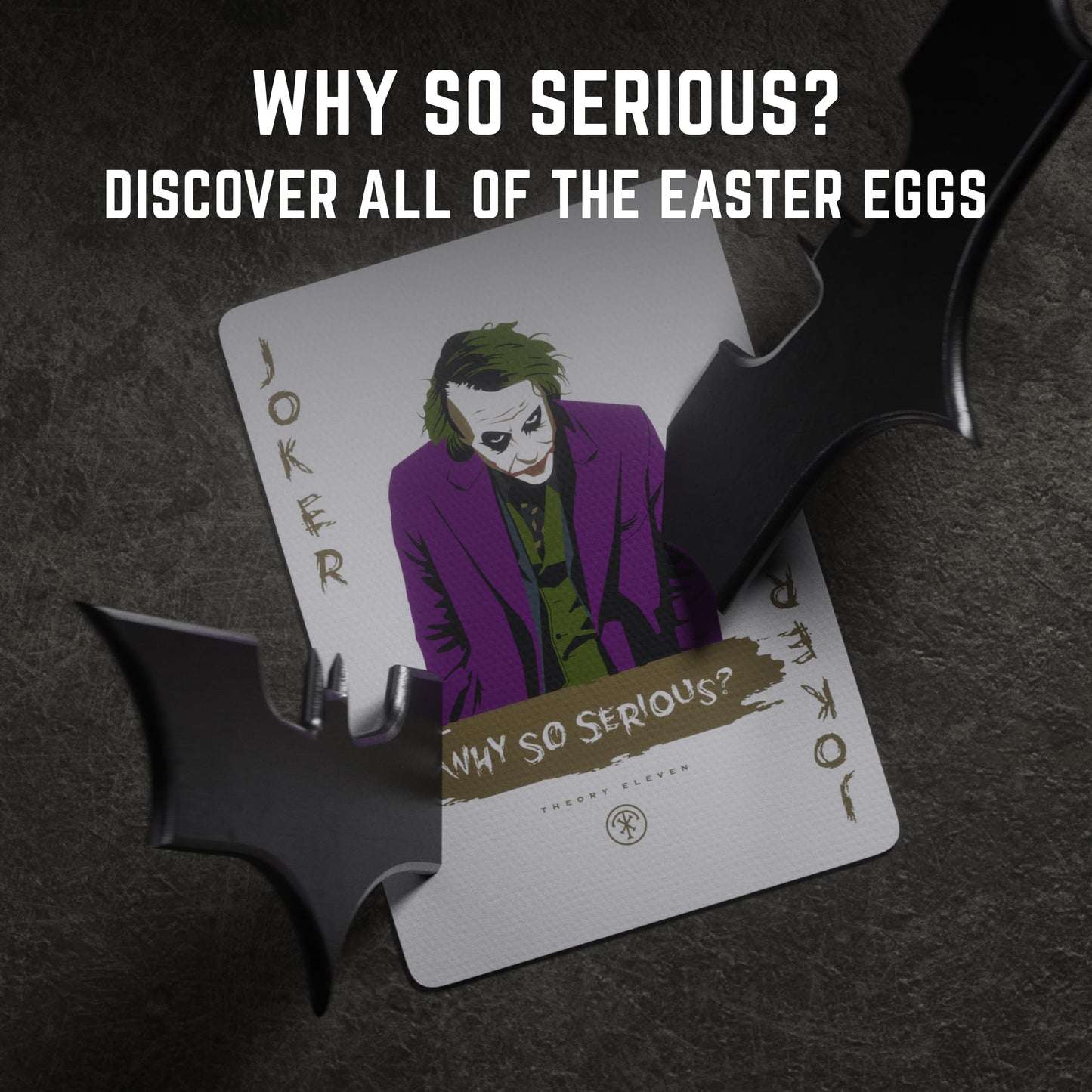 Theory11 The Dark Knight Trilogy Premium Playing Cards - Officially Licensed Batman Theme Deck