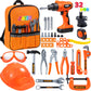 JOYIN 32PCS Kids Tool Set, Pretend Play Toddler Tool Toys with Construction Backpack Costume & Electronic Toy Drill for Boy Girl