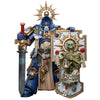 JOYTOY Warhammer 40 000 Action Figure 1/18 Ultramarines Primaris Captain with Relic Shield and Power decorative replica blade Collection Model Figures 4.88inch
