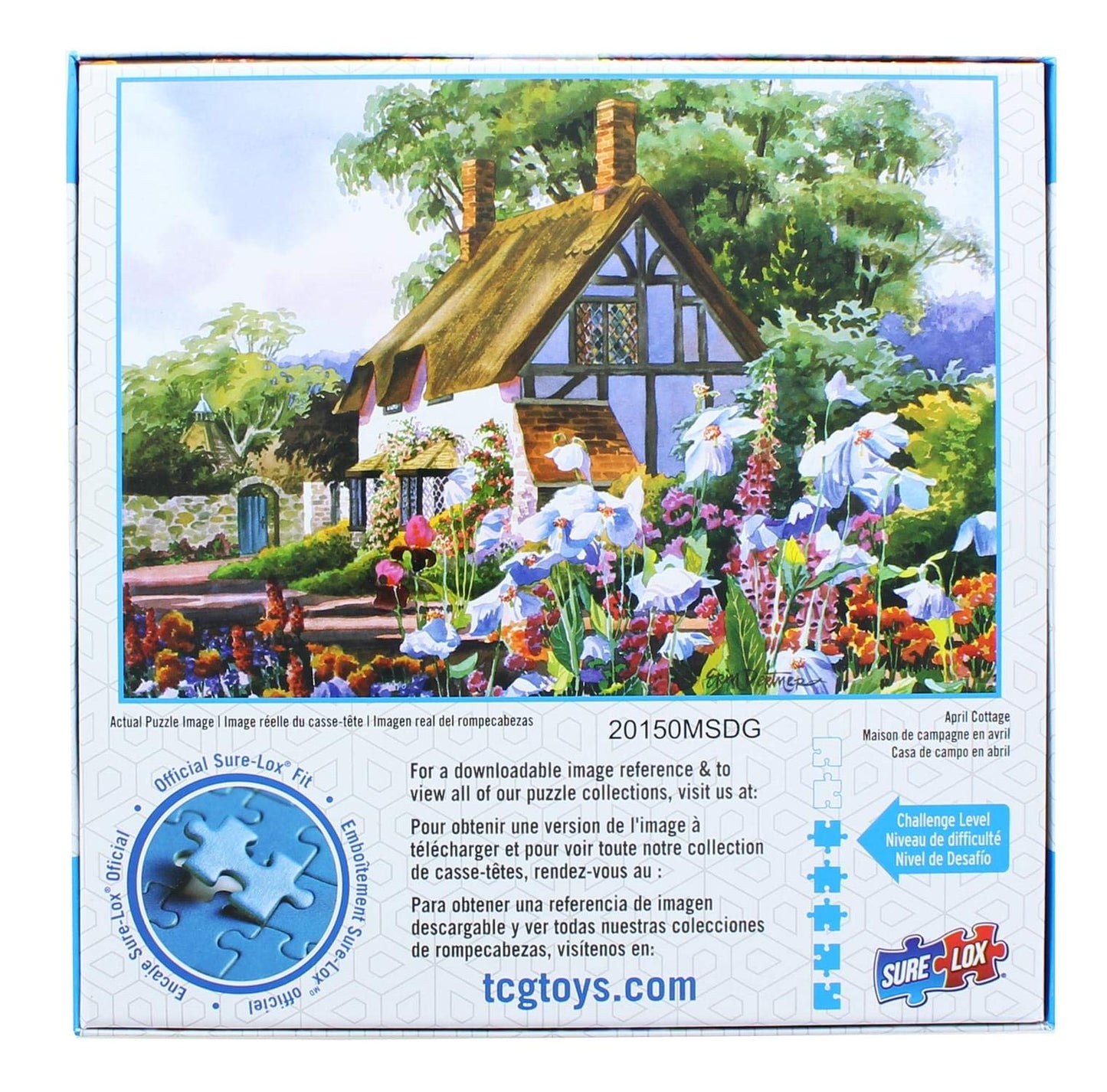 The Canadian Group 1000 Piece Jigsaw Puzzle - Manors & Cottages April Cottage