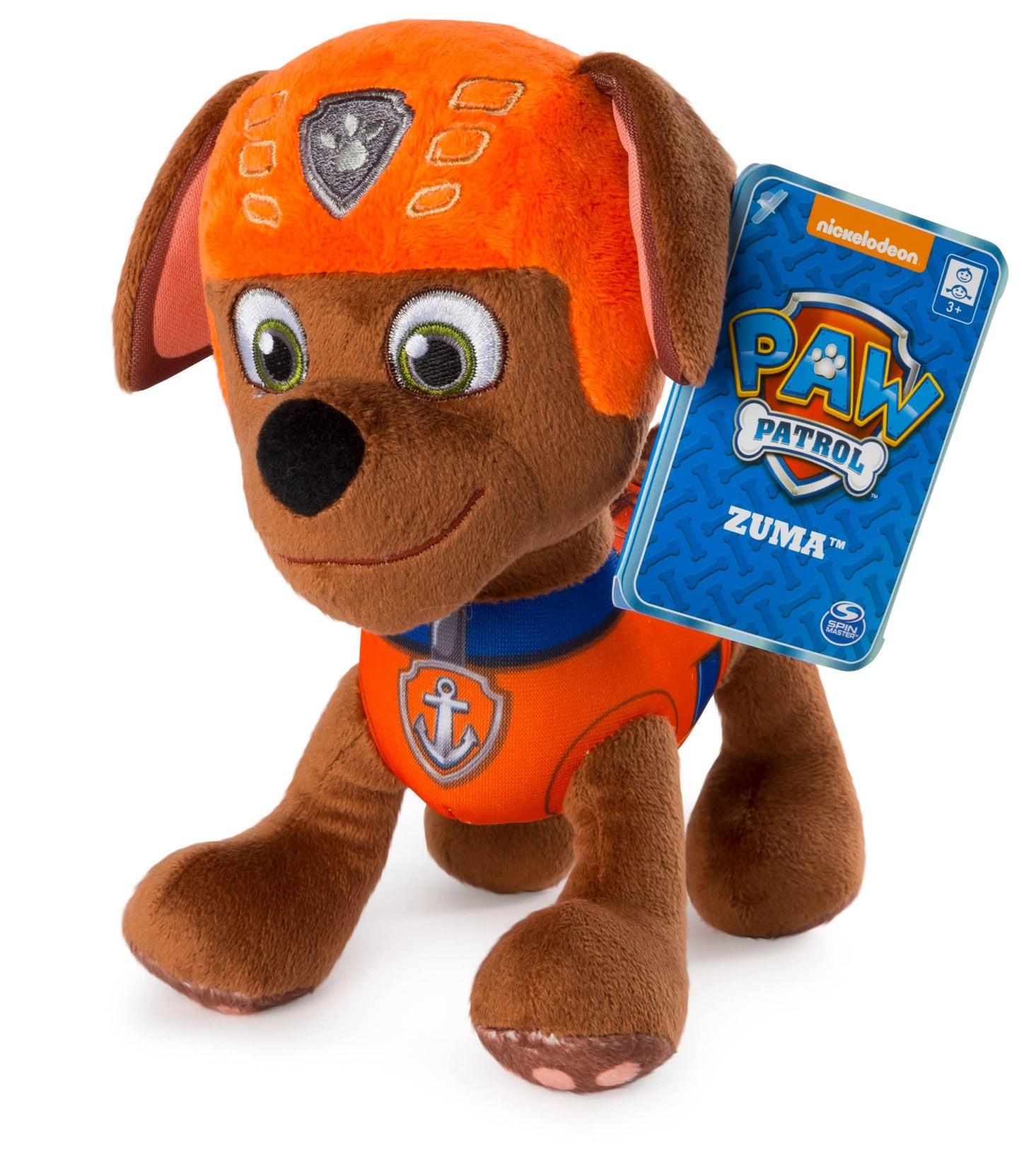 Paw Patrol - 8 Zuma Plush Toy, Standing Plush with Stitched Detailing, for Ages 3 and up