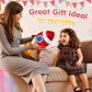Bstaofy Light Up Red Rocket Plush Toys Stuffed Led Glow Soft Cozy Nightlight Kids Gifts For Toddlers On Birthday Christmas, 14.5’’