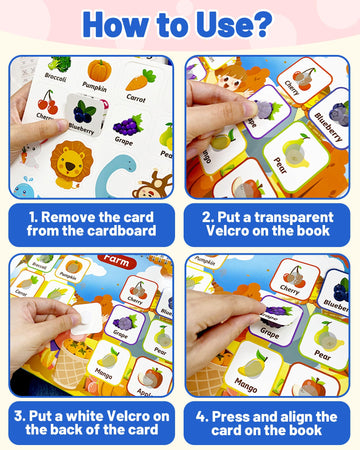 Walenced Busy Book For Toddlers 3-5, Preschool Toddler Learning Activities Book, Educational Montessori Toys For 3 4 5 Year Old