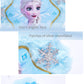 Frozen Elsa Plush Crossbody Shoulder Handbag in Snowflake Shape for Girls Kids Children - Blue