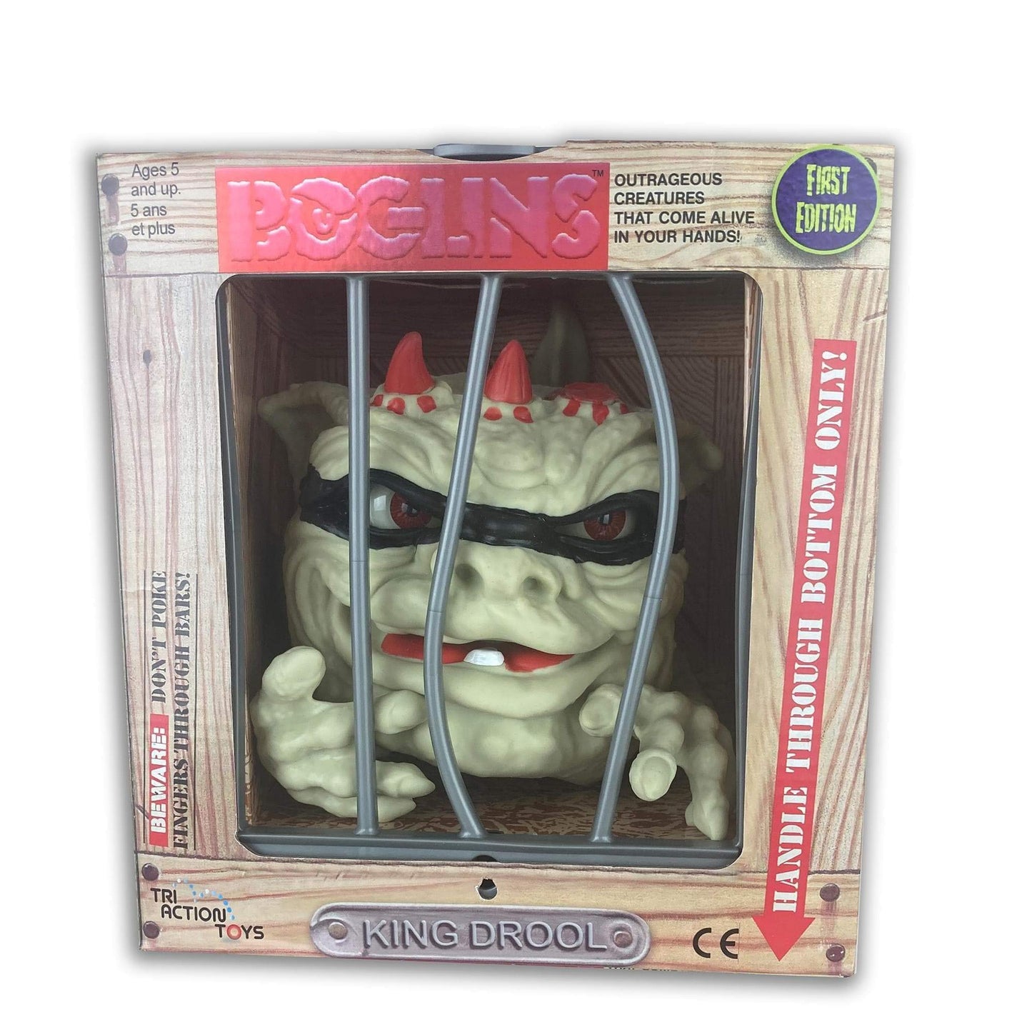 Boglins Foam Monster Puppet Red Eyed King Drool 8  Collectible Figure  Glow-in-The-Dark Eyes with Super Stretchy Skin & Movable Eyes and Mouth  Popular Retro Toy Great for Kids 5+ and Collectors