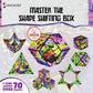 Shashibo Teenage Mutant Ninja Turtles Shape Shifting Box - Award-Winning, Patented Magnetic Puzzle Cube W/36 Rare Earth Magnets - Fidget Cube Transforms Into Over 70 Shapes (Donnie Series 2)
