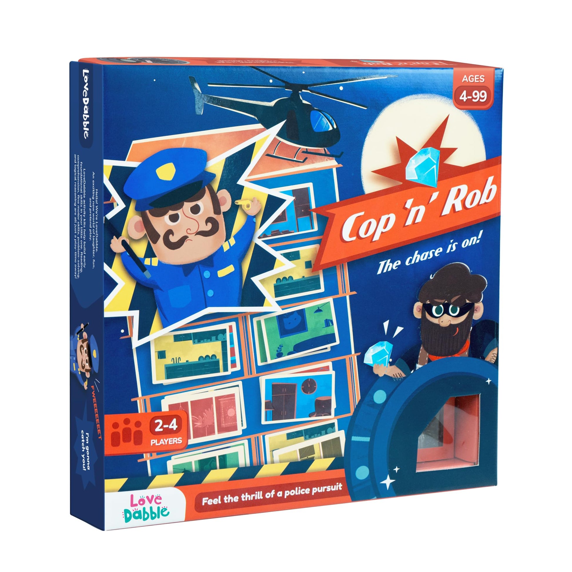 LoveDabble Cop N Rob:Catch The Thief and Save The Diamonds from The Vault| Play & Solve Mysteries | Multiplayer Games for Ages 4