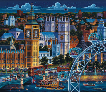 D·O·W·D·L·E Jigsaw Puzzle - London - 1000 Pieces - Blue Chip Material - Model 10116
