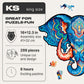 Unidragon Original Wooden Jigsaw Puzzles - Eternal Elephant, 299 Pcs, King Size 16''X12.3'', Beautiful Gift Package, Unique Shap
