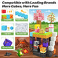 Magnetic Blocks - Build Mine Magnet World Magic Portal Set, Magnetic Tiles Building Blocks Toddler Toys Stem Sensory Outdoor Toys For 3+ Year Old Boys & Girls, Creative Kids Games Kids Toys 84Pcs