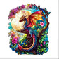 Wooden Puzzles for Adults - Challenging Dragon in Moonlight Adult Puzzle, Unique Animal Shaped Wooden Jigsaw Puzzles for Adults,