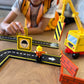 Car Road Track Magnetic Tiles & City Construction Builder Set With Crane And Figures - Stem Building Blocks Toy For Toddler Pres
