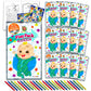 CoComelon Birthday Party Favors Set ~ Set with 12 Activity Packs for Boys, Girls with Mini Coloring Books, Loot Bags, and More f