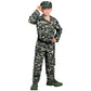 Spooktacular Creations Army Costume For Kids, Dark Green Camo Military Costume, Halloween Costumes For Boys Pretend Play Party (