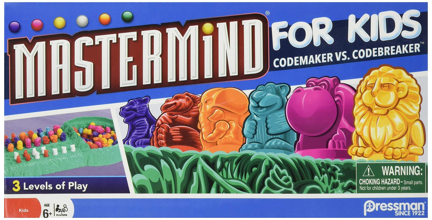 Pressman Mastermind for Kids - Codebreaking Game With Three Levels of Play Multicolor  5