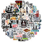 50 Pcs Chess Stickers,Chess Decorations, Funny Game Vinyl Stickers For Laptop,Scrapbook,Water Bottle,Phone,Gifts For Chess Playe