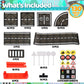 Playmags Magnetic Tiles Road Set For Kids - 130-Pieces Magnet Building Blocks Toy - Durable Creative Stem Learning Toys With Curved & Straight Car Race Track For Kids Ages 3+
