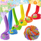 6 Pack Butter Slime Kit, Rainbow Slime For Kids, With Flower Slime Charms & Add-Ins, Slime Party Favors Sensory Toys, Holiday Bi