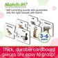 The Learning Journey Match It! Animal Families Puzzle - Educational Cardboard Game for Kids, Medium Size, Model 117408