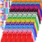 Jenaai 72 Sets Halloween Capes and Masks for Kids with Slap Bracelets Heroic Party Cosplay Group Dress up Costume