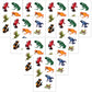 Playhouse Pack of Three Perforated Sticker Half-Sheets for Crafts, Trading & Collecting - Rainforest Frogs 3 Packs