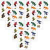 Playhouse Pack of Three Perforated Sticker Half-Sheets for Crafts, Trading & Collecting - Rainforest Frogs 3 Packs