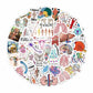 Bulbacraft 100Pcs Anatomy Stickers, Human Anatomy Decals, Body Part Stickers, Brain Stickers, Physiology Stickers, Anatomy And P