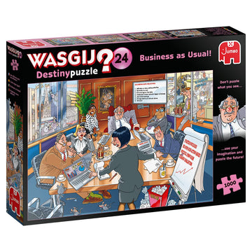 Jumbo, Wasgij, Destiny 24 - Business As Usual!, Unique Collectable Jigsaw Puzzle For Adults, 1,000 Piece