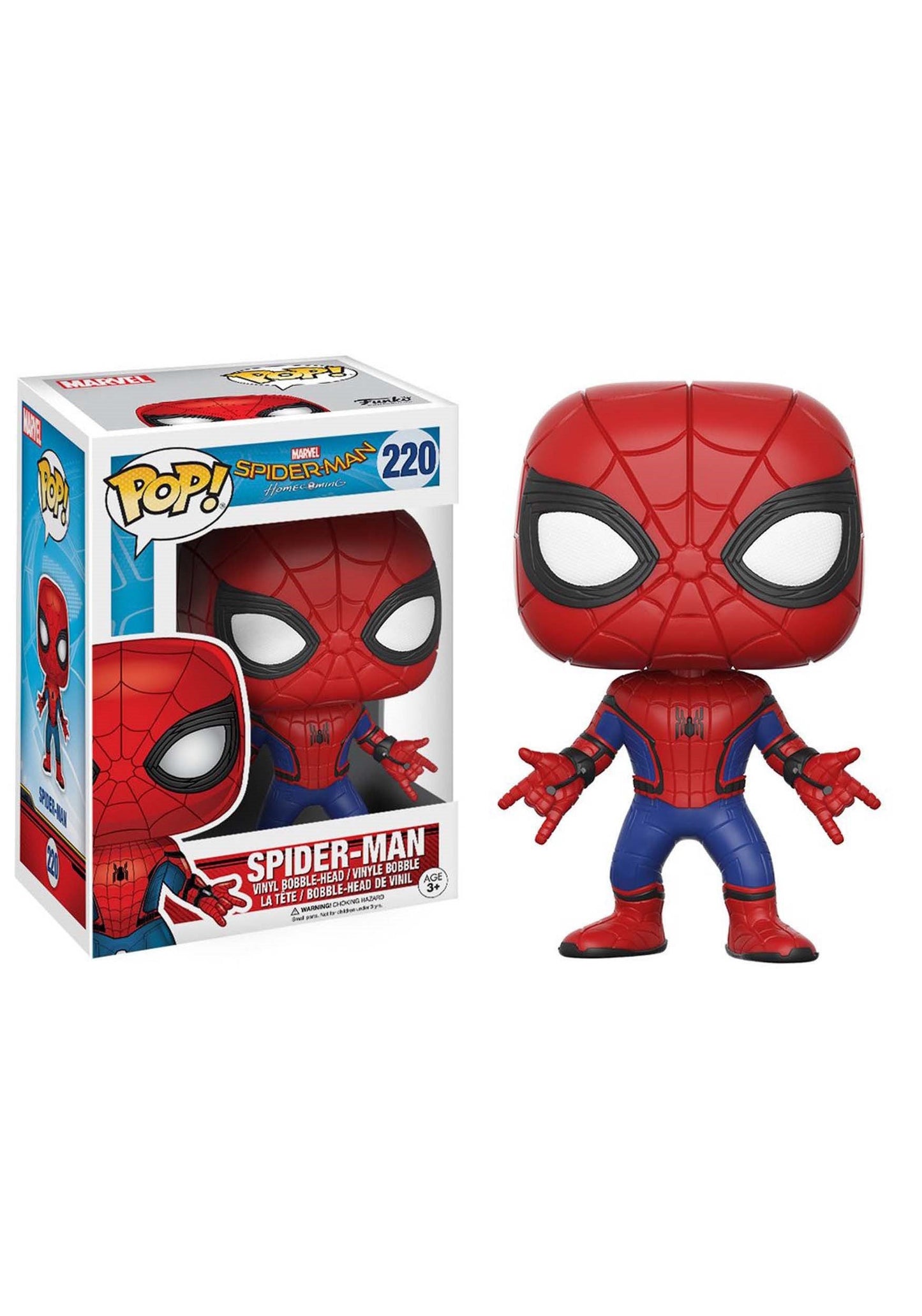Funko POP Spider-Man Homecoming Action Figure, 3.75" Vinyl, Original Color, Model 13317