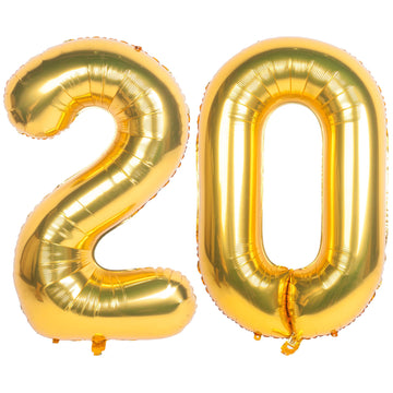 40 Inch Gold Number Balloons Helium Foil Mylar Balloon Birthday Party Banquet Decoration 20