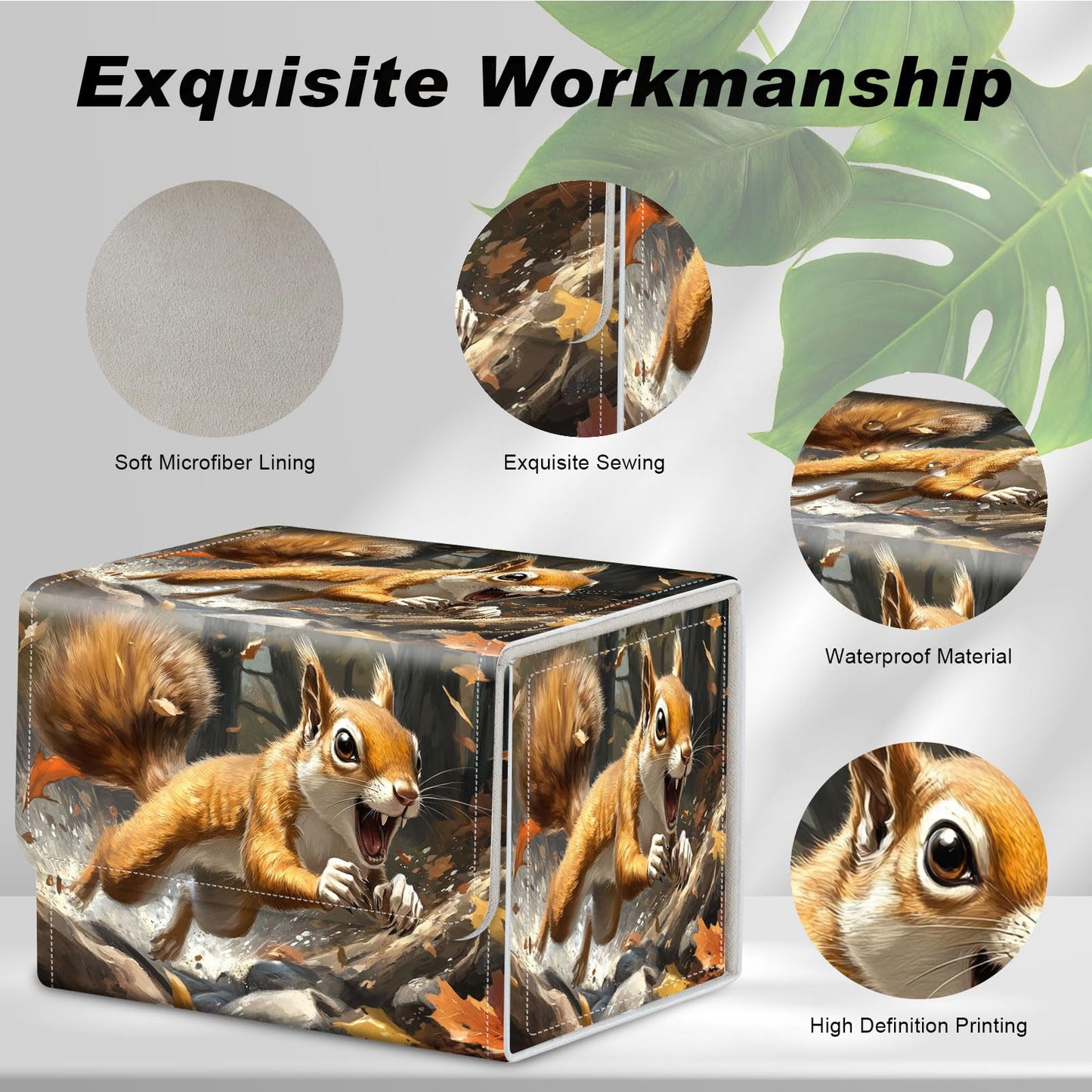 Degdfsgr Card Game Storage Box Tcg Deck Box Mtg Card Box Organizer Trading Card Case Commander Deck Box Tcg Card Storage Box Mag