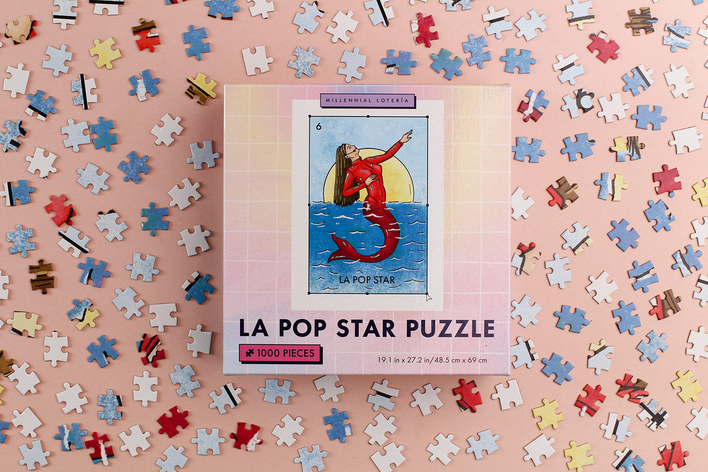 Blue Star Press El Puzzle: La Pop Star Edition | 1000 Pieces| Features Original Artwork From The Y2K Edition Of The Beloved Millennial Lotería Card Game