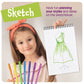 Pretty Me Fashion Design Studio - Sewing Kit for Kids - Designer Dress Girls Arts Crafts Kits Ages 8, 9, 10, 11, 12 Age - Sketch