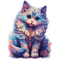 Aeekdook Wooden Puzzles for mature-themeds - Ragdoll Cat Puzzle Wood Puzzles mature-themed - Wooden Jigsaw Puzzles Unique Animal Shape Relax Puzzles (M - 8.6 * 11.4in-200pcs)