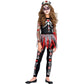 Amscan Scared To The Bone Costume For Kids - Medium (8-10)- Premium 100% Cotton, Perfect For Halloween & Day Of The Dead Themed Parties - 1 Set