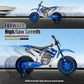 Joyldias Kids Motorcycle, 12V7Ah Ride On Motorcycle For Kids W/Training Wheels, Spring Suspension, High/Low Speeds, Blue