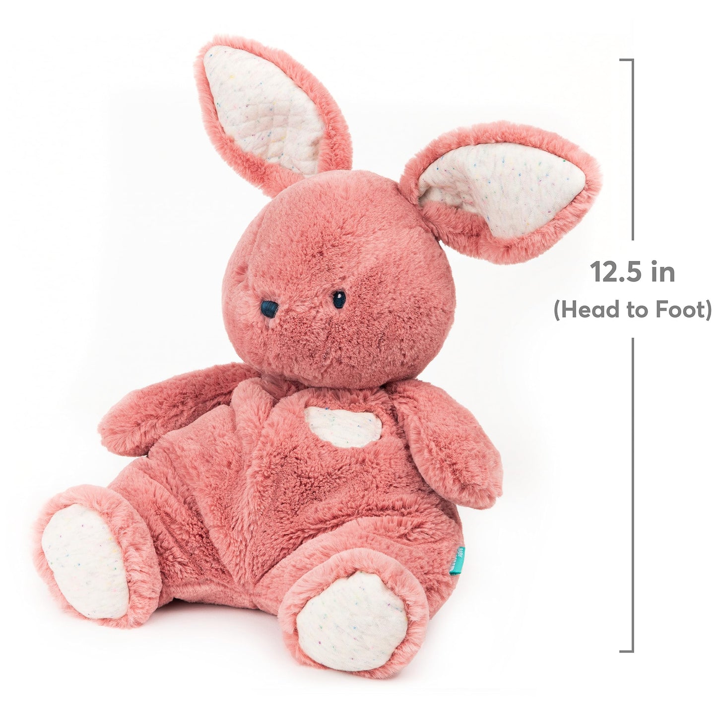 Gund Baby Oh So Snuggly Bunny Stuffed Animal, Bunny Toddler Toy, Dusty Rose Pink, 12.5''