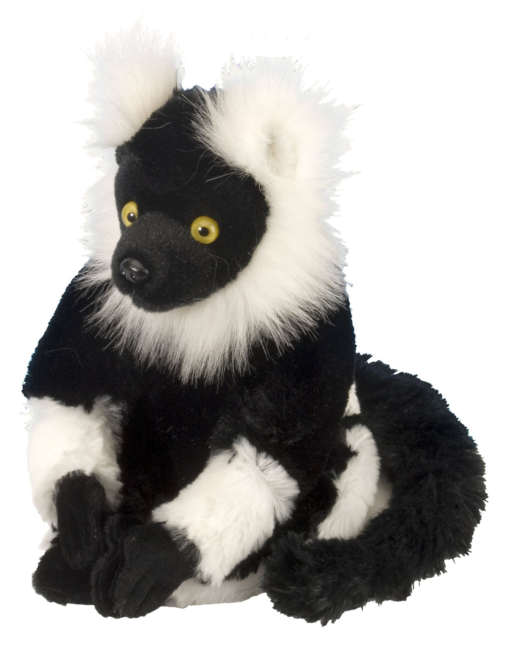 Wild Republic Black And White Lemur, Cuddlekins Mini, Stuffed Animal, 8 Inches, Gift For Kids, Plush Toy, Fill Is Spun Recycled 