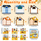 CY2SIDE Thanksgiving Pilgrimage Scene Sticker - 12 Set Pilgrims Theme Sticker Art Craft for Kids Classroom Activities, Make a Na