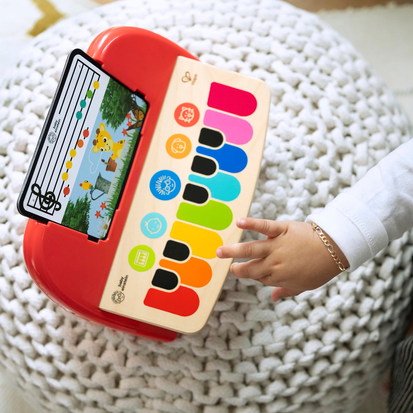 Baby Einstein Wooden Piano Toy, Musical for Babies 6-36 Months, Cal’s First Melodies, Model 12577, Perfect Gift for Infants