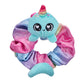 Scrunchmiez SCRUNCHMIEZ 96553 Seven Pack Hair Scrunchies - Multicolor Plush Friends & Backpack Clips, Polyester